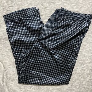 ROBERT LOUIS-MEN'S SILK BLEND PAJAMA BOTTOM BLUE/SILVER LARGE